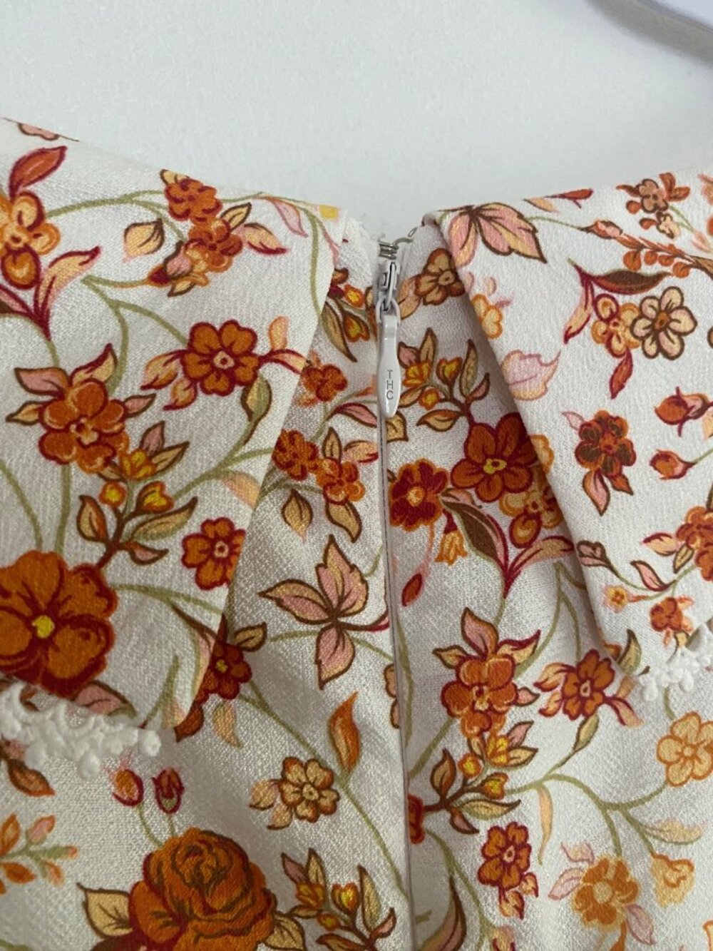 New! Simply Southern Floral Print Dress Smocked Cottage Size M - Picture 4 of 7
